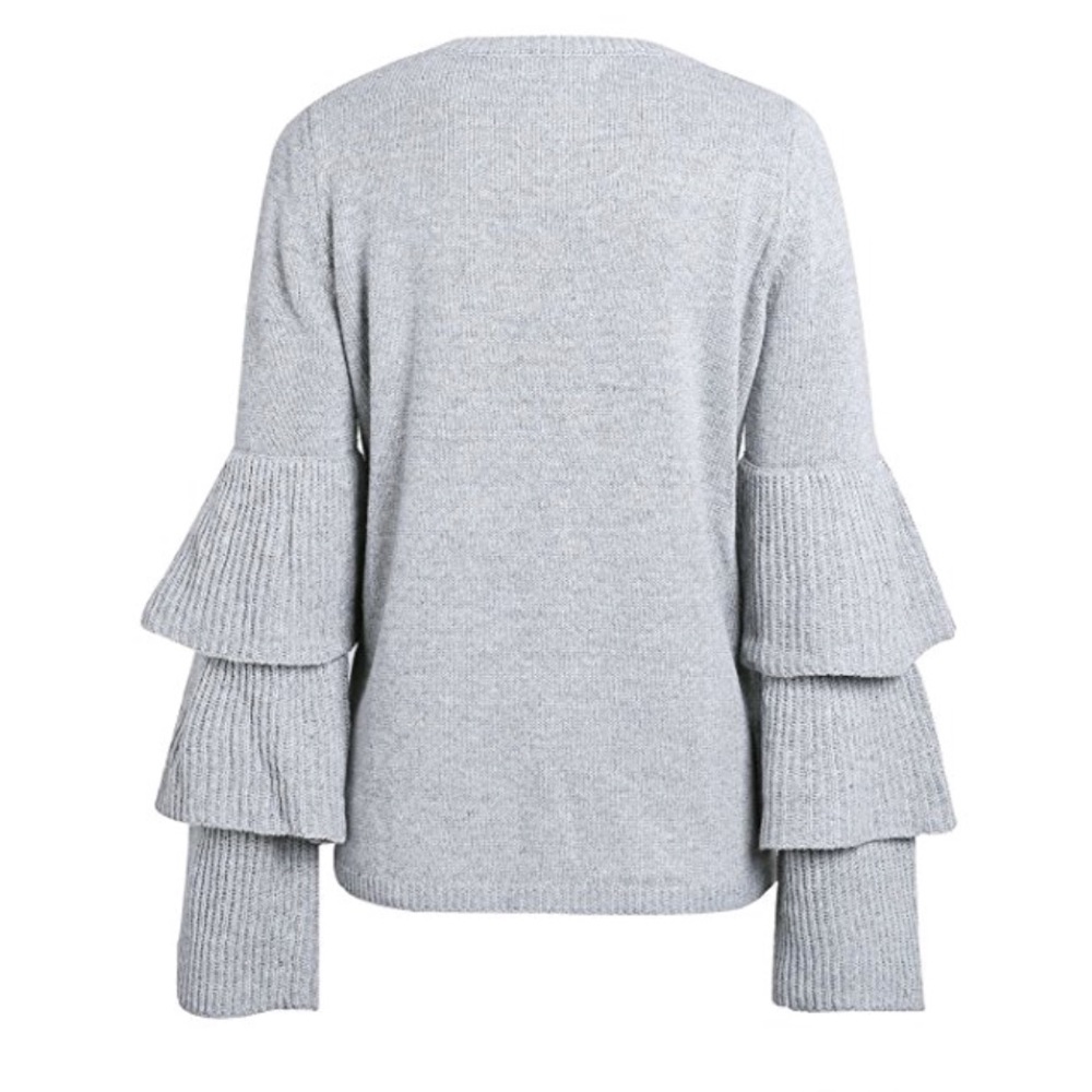 Beautiful women winter long sleeve with ruffles - Picture 7 of 8